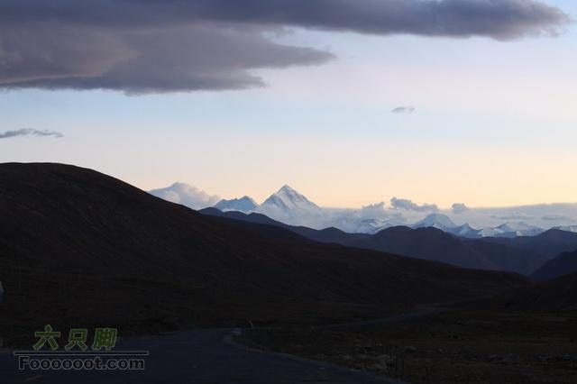 我的西藏之旅 川藏318-珠峰-青藏 GPS轨迹抵达定日前，夕阳中看到了珠峰！