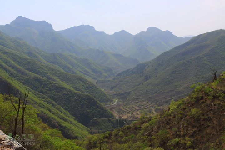 爨底下村徒步上山往返路线，我们的精彩周末鸟瞰