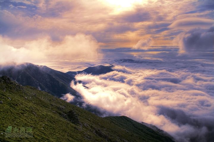 陕西太白山三日穿越海拔3500米的太白云海（摄于大文公庙西边）