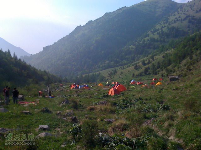 小五台山涧口入东沟出重装+东北2台折返轨迹线路返回营地