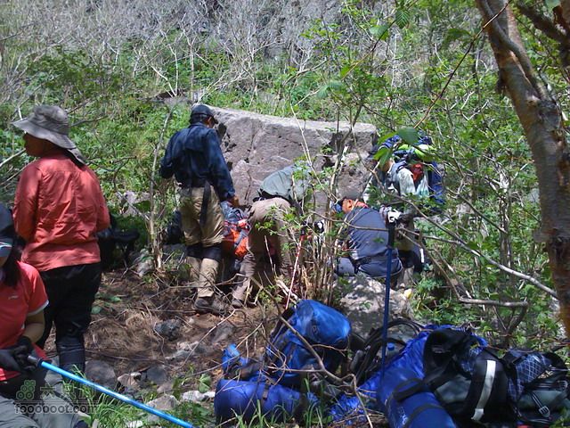 小五台山涧口入东沟出重装+东北2台折返轨迹线路队员受伤