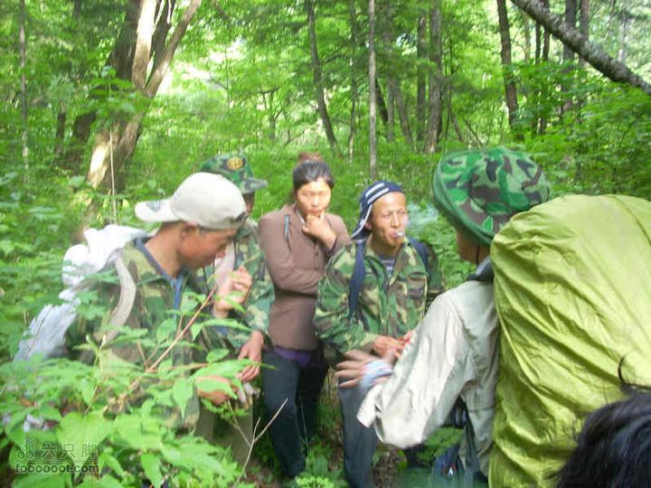2010端午长白山锦江峡谷穿越路遇采药的老乡