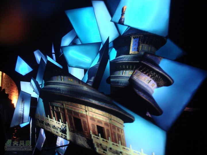 世博游第一日之风雨同行我国一些标志性的建筑