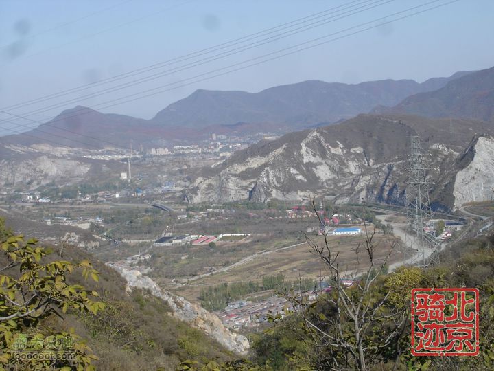 北京骑迹30 寻访琉璃之乡---琉璃渠 走西山大路第一关隘从牛角岭关城俯瞰