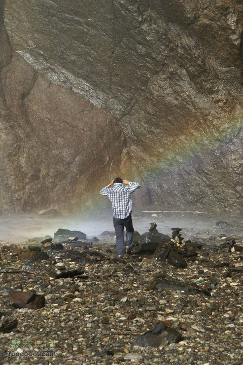 云南·徒步雨崩3：下雨崩-神瀑彩虹……彩虹！