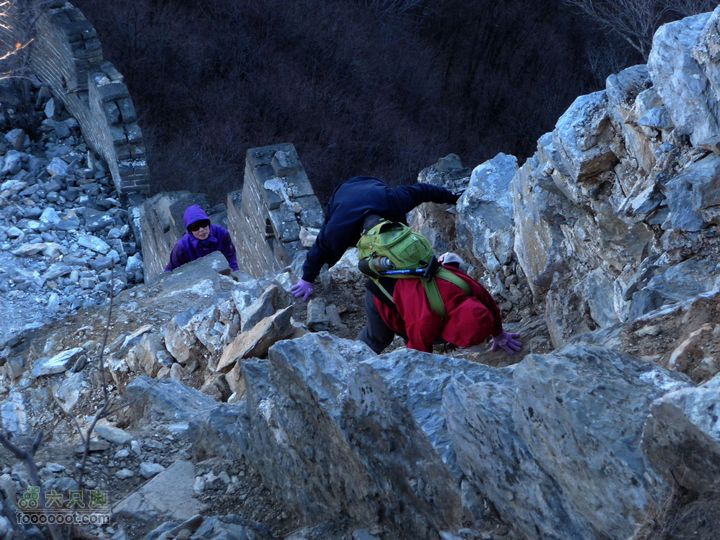 箭扣一日:赵氏山居-西大墙-北京结-鹰飞倒仰-箭扣-正北楼艰难地攀登