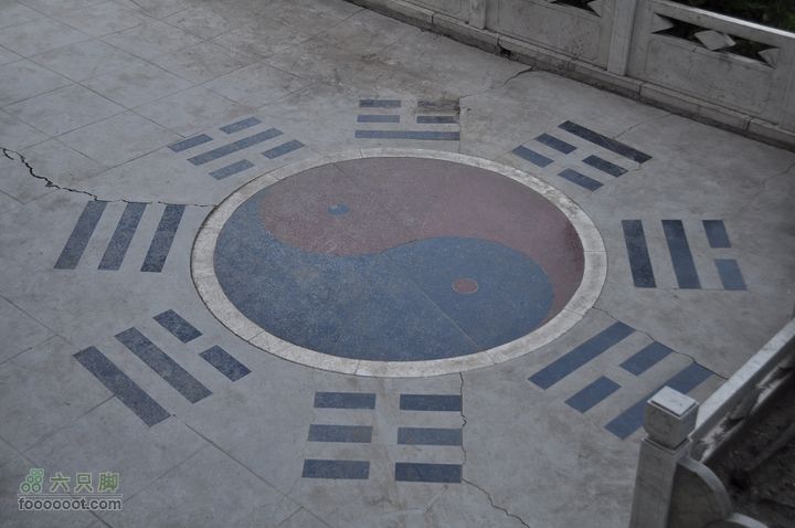 卦山东山-白塔-红墙-药王庙-景区（逃票路线）太极八卦图