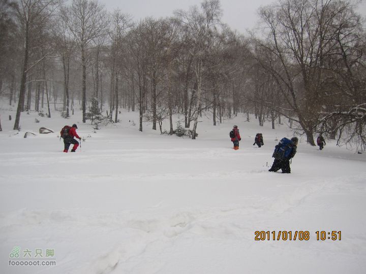 吉林市户外知己--风雪鹿角沟溃不成军