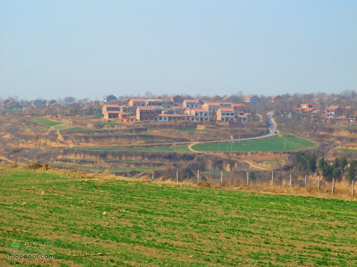 2011-3-12独骑白鹿塬沟对面的孟村