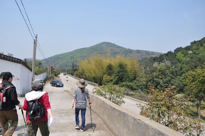 体验慈溪首条民间健身步道——栲栳山环线终于到了公路，步道结束