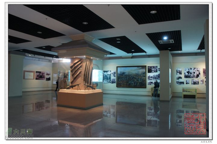 北京骑迹40 清明祭英烈 寻北京最西端 访红歌诞生地展厅内没有几名参观者