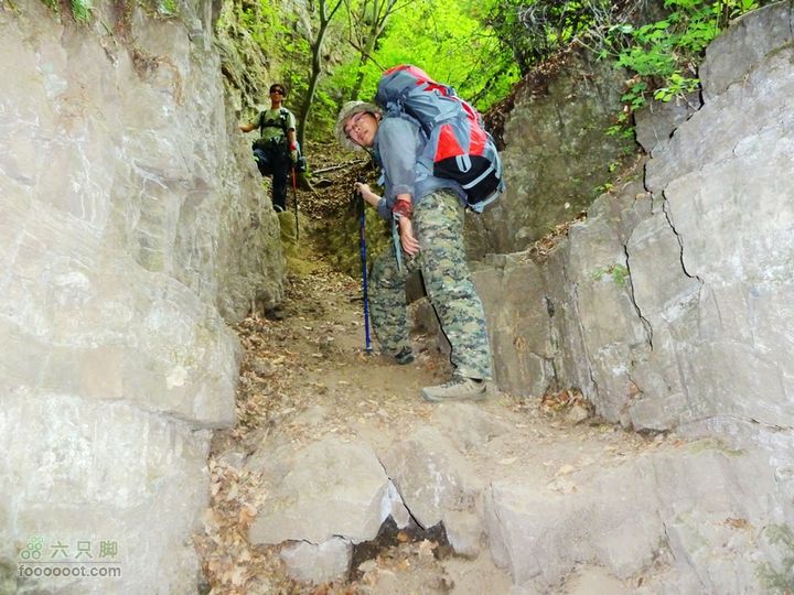云瀑沟－野猪窝－五间房－五里坡－三岔河－黄柏寺（修剪后）开始上升黄柏寺