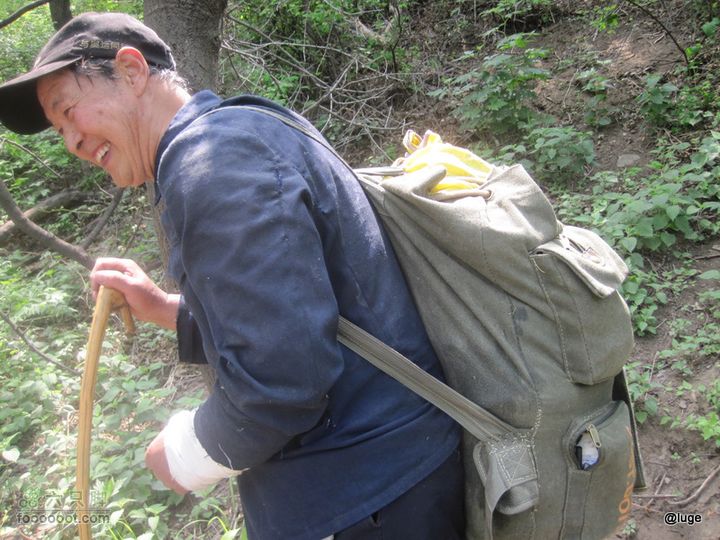 海登2011年6月4日端午节车耳营大风口凤凰岭穿越63岁老人背负50斤泉水下山