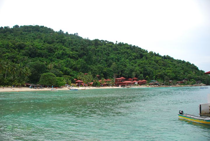 大马停泊岛－哥达巴鲁－吉隆坡之旅GPS轨迹＋照片远远的看到了senja bay resort
