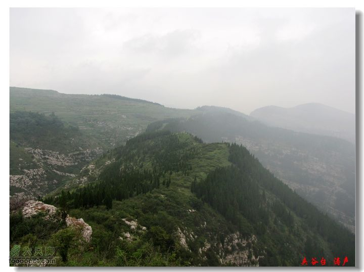 西北峪村-夹谷台西面的山脊