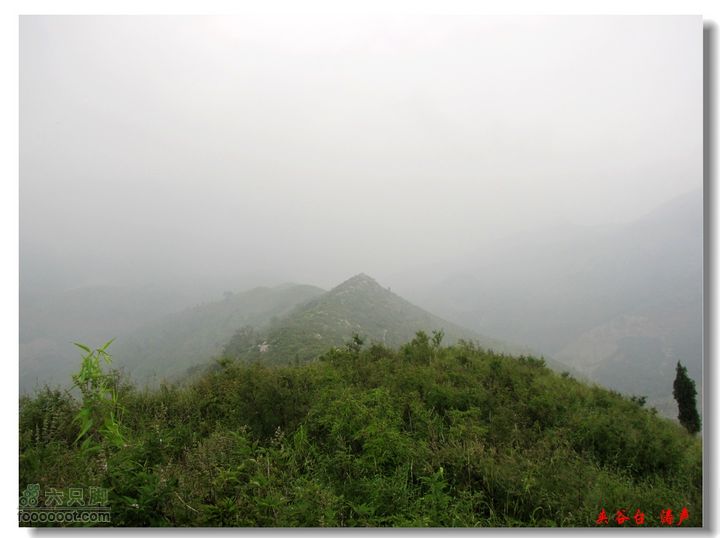 西北峪村-夹谷台大雾弥漫的山脊