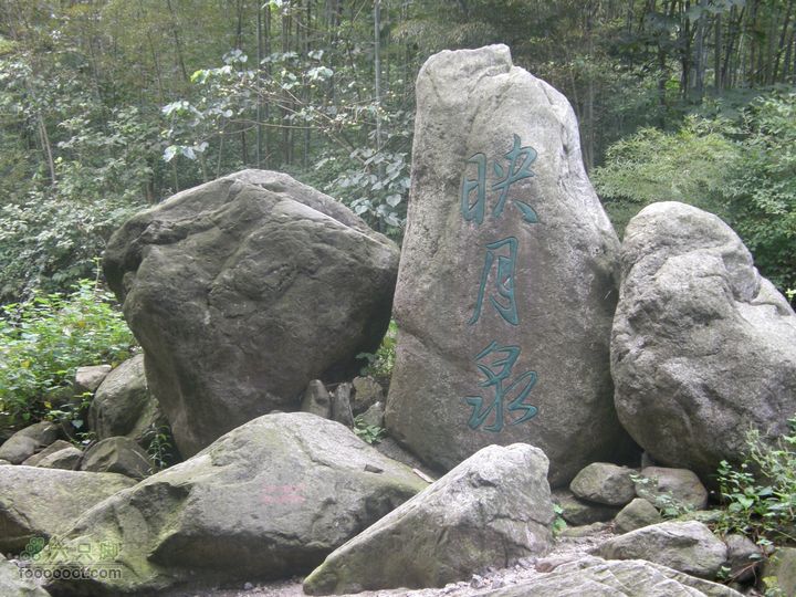 夜登明月山映月泉