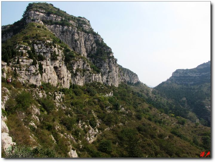 三台山孟梁台马鞍山回望横切路线
