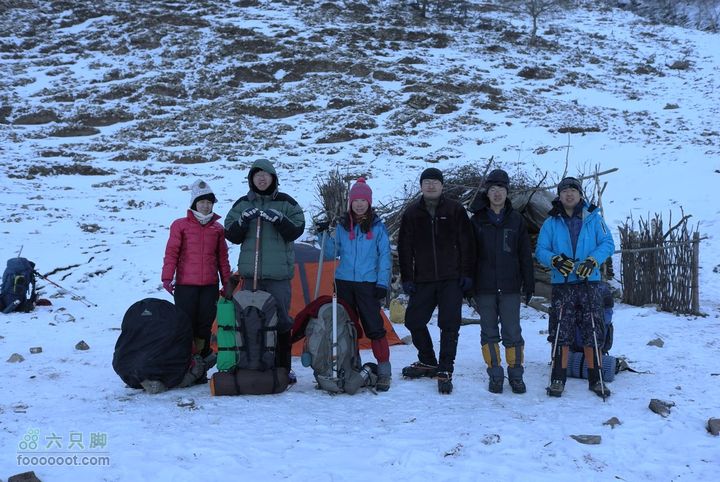 大年初三-初五冬季小五台探险-章家窑入-登顶西台羊圈营地合影