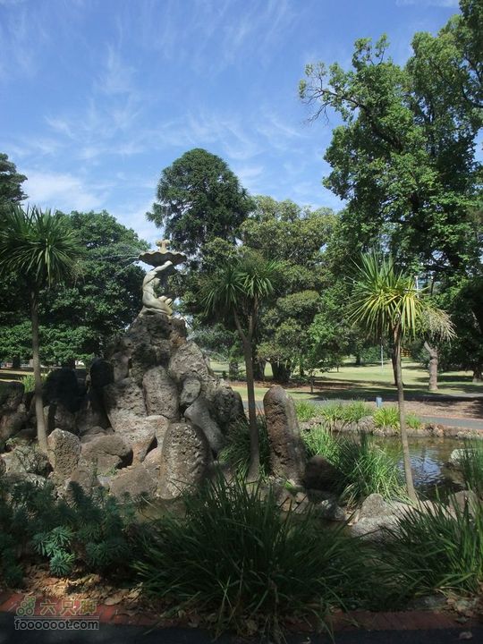 墨尔本·菲茨罗伊花园（Fitzroy Gardens）海神喷泉（River God fountain）