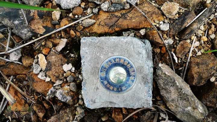 盘古楼尖穿越(桐岭-岷岗)瑞安和瓯海的边界