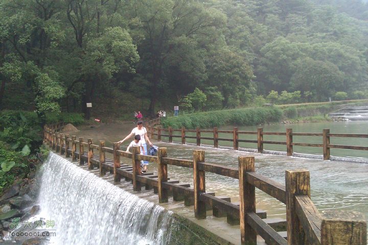 福州 雨中的森林公园又一处小桥