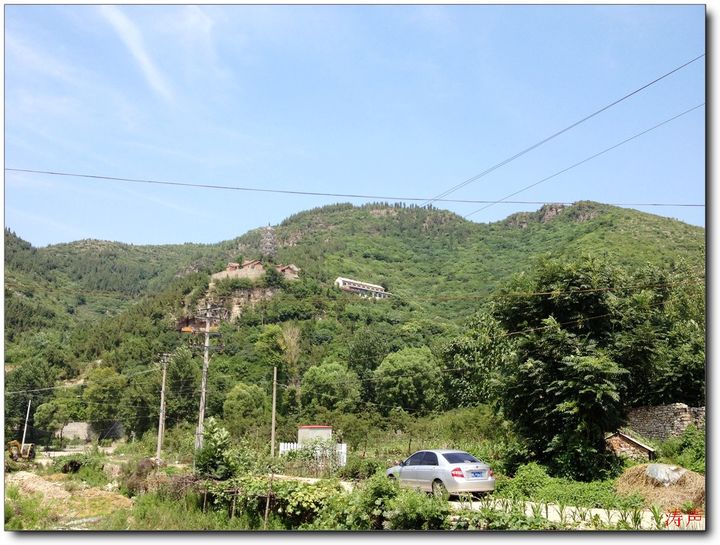 海上房搁笔寨山脊穿行西石村以及北面的三佛山