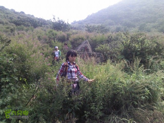 大觉寺－阳台山－凤凰岭由于太阳大，无法午餐，右侧下山找个荫凉处休息。