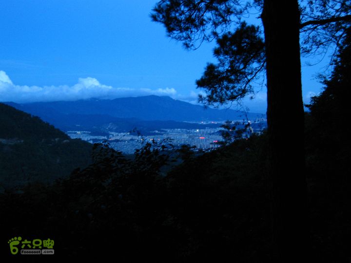 赤星村-昇山寺-叶洋-岭头-(龙潭)-森林公园南门夜色降临