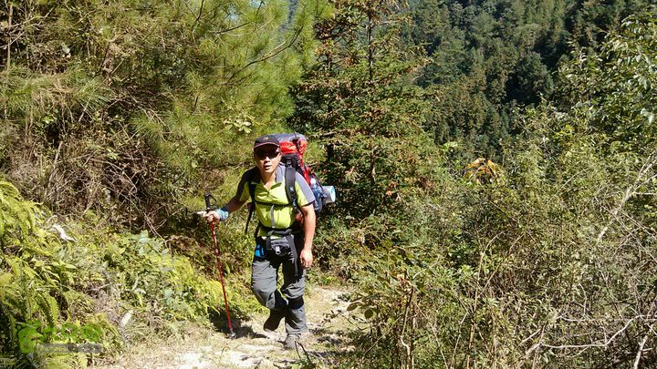 楠溪江源头穿越2012国庆第一部分陈坑山岭上
