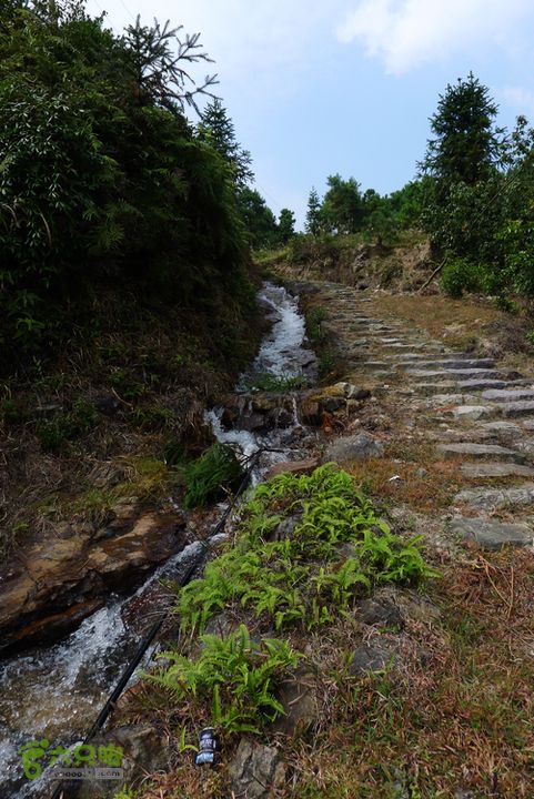 麻芝川_石垟_龙娘山_东山路边的水流很湍急