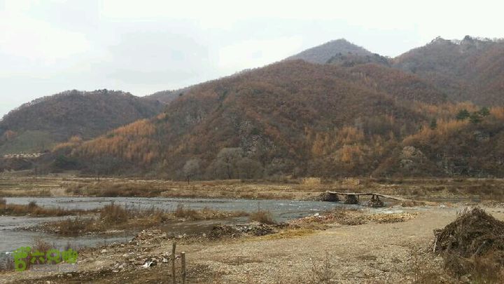 辽宁乡下两个河汇合