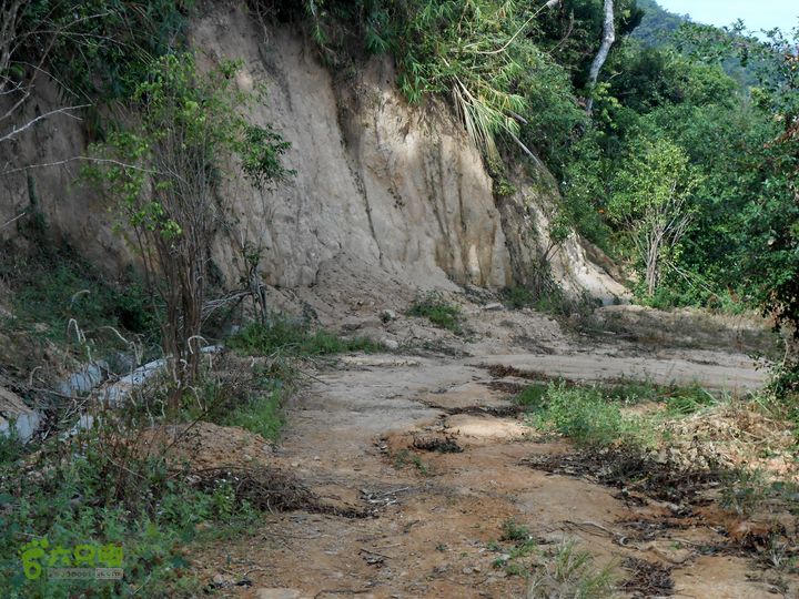 20130105--三亚福万岭山地骑行--大坡度碎石路DSCN2976