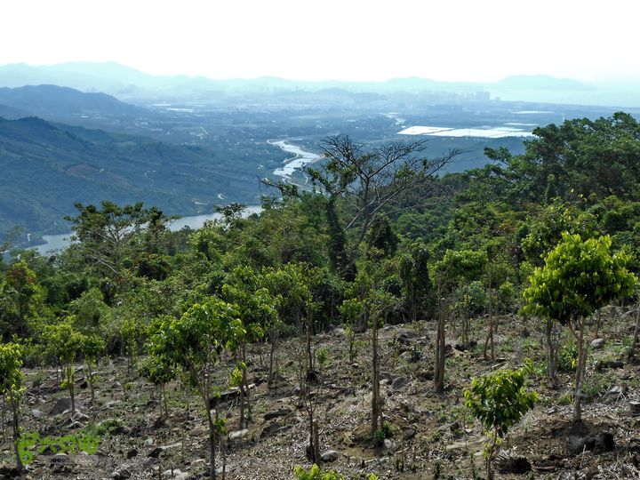 20130105--三亚福万岭山地骑行--大坡度碎石路DSCN3004