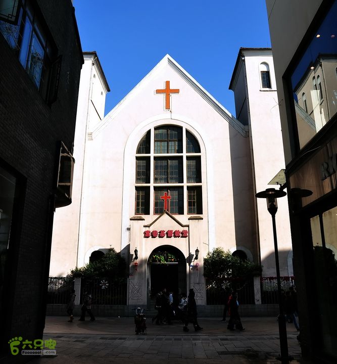 行摄苏州古城区观前街观前街（宫巷基督教堂）