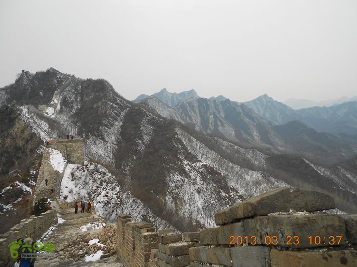 虹鳟鱼场、涧口、小布达拉、正北楼、牛角边、慕田峪长城穿越。DSCN3744