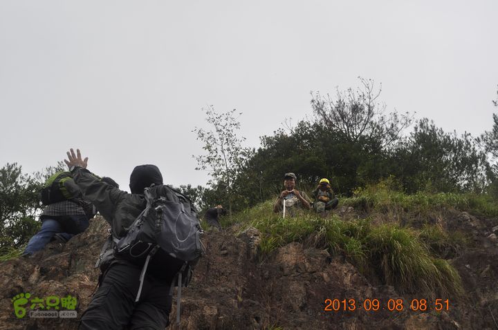 环永康三渡溪三条山脊上上下下几乎都要手脚并用