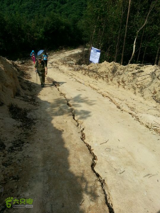 广州徒步渔龙线目前正在修一个大变电站，路成这样了