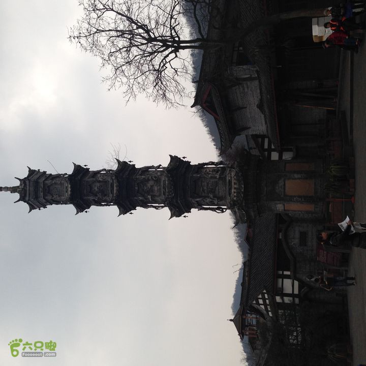 20140111骑行崇州街子古镇古塔