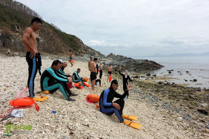 2014-03-27 三亚东岛+西岛串联横渡-创造新的历史！20140327_112527