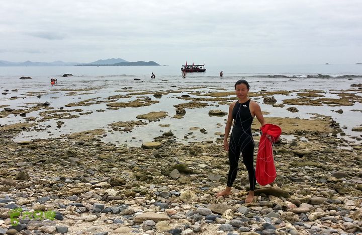 2014-03-27 三亚东岛+西岛串联横渡-创造新的历史！20140327_112725