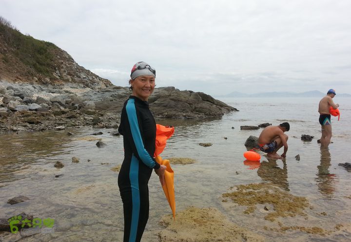 2014-03-27 三亚东岛+西岛串联横渡-创造新的历史！20140327_113436