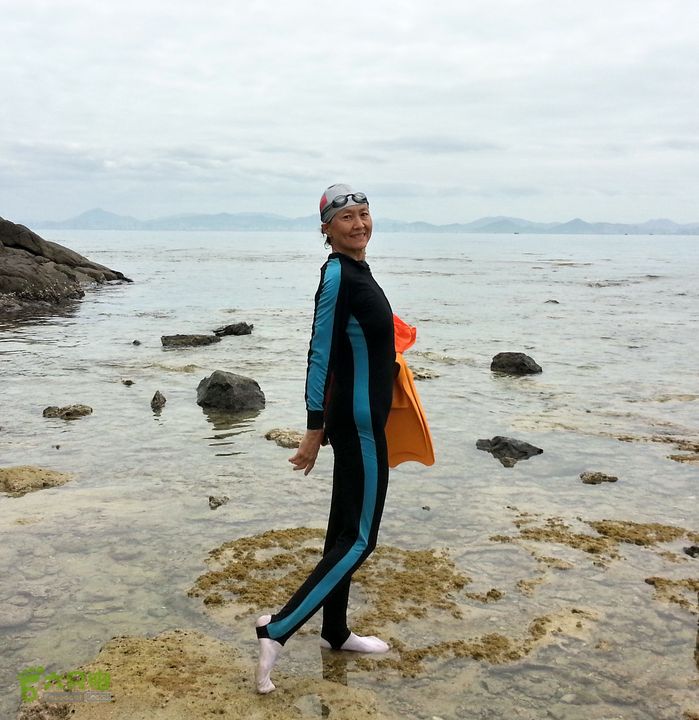 2014-03-27 三亚东岛+西岛串联横渡-创造新的历史！20140327_113528