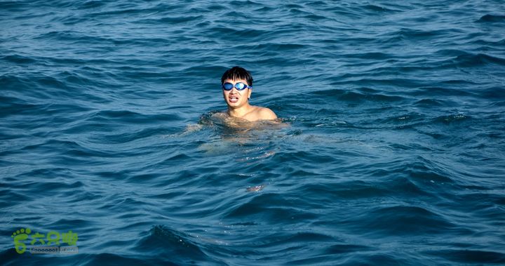 2014-03-27 三亚东岛+西岛串联横渡-创造新的历史！DSC07976