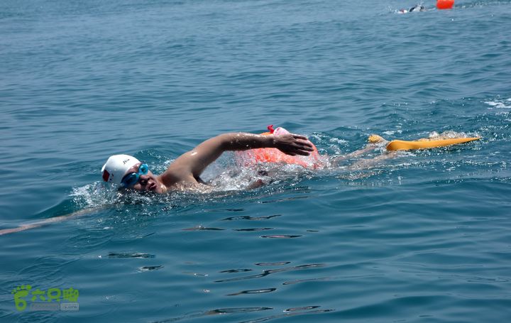 2014-03-27 三亚东岛+西岛串联横渡-创造新的历史！DSC08437