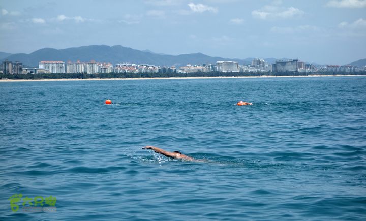 2014-03-27 三亚东岛+西岛串联横渡-创造新的历史！DSC08520