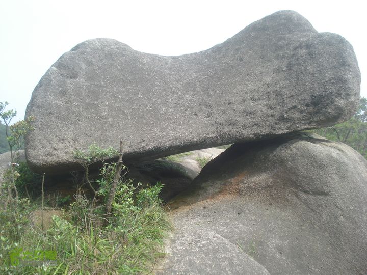 君竹环岛一旺岐楼水库一君山横路一叠石升官石一君竹升官石,有点像一要骨头