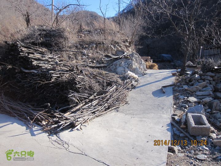 20141213居庸关-九仙庙-磨盘山-虎峪-沟崖-昭陵九仙庙村东上山口（照片中的这条）