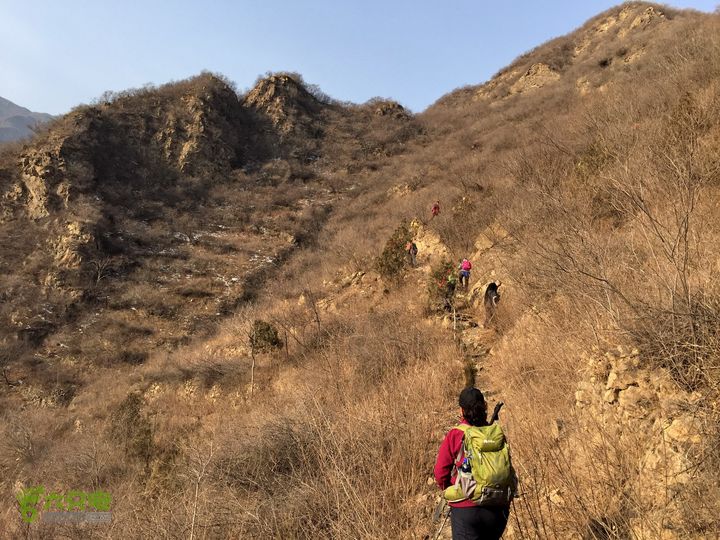 20150224北京门头沟爬山安家庄清水尖穿越在路上爬山途中门头沟大台