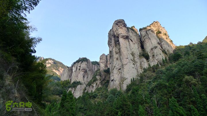 雁荡山石门雁湖凌云尖环线峡谷景色